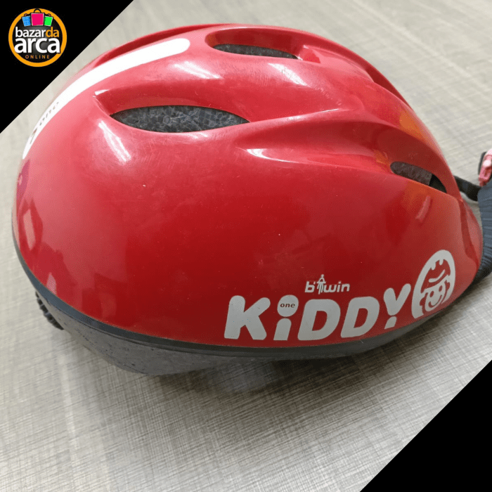 Capacete Vermelho Kiddy
