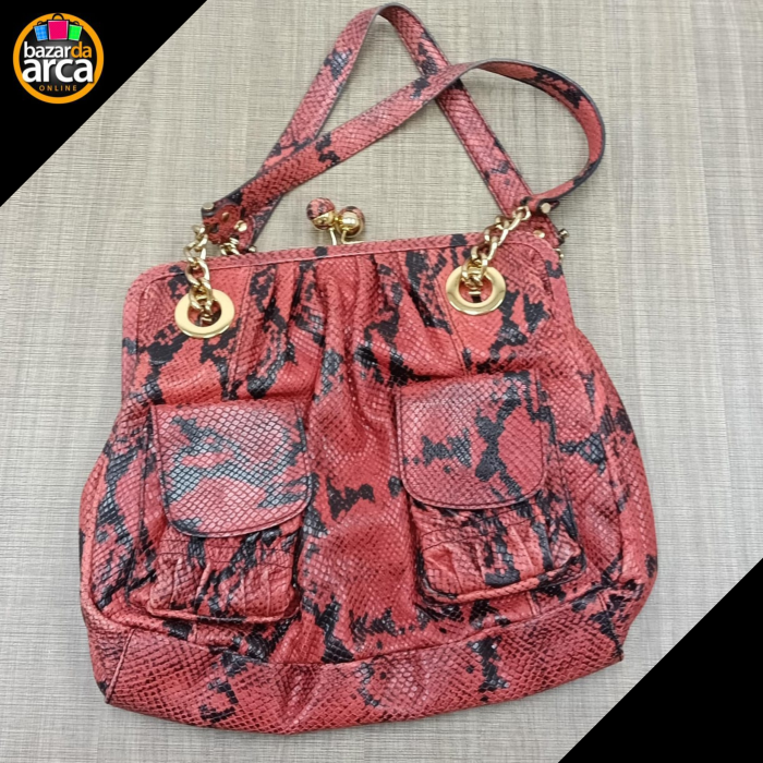 Bolsa Animal Print Vermelha