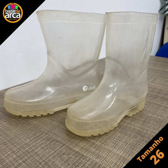 Bota Transparente Tamanho 6