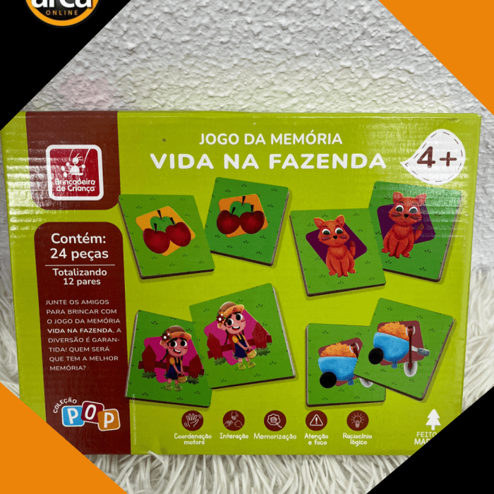 Jogo da Memória Vida na Fazenda