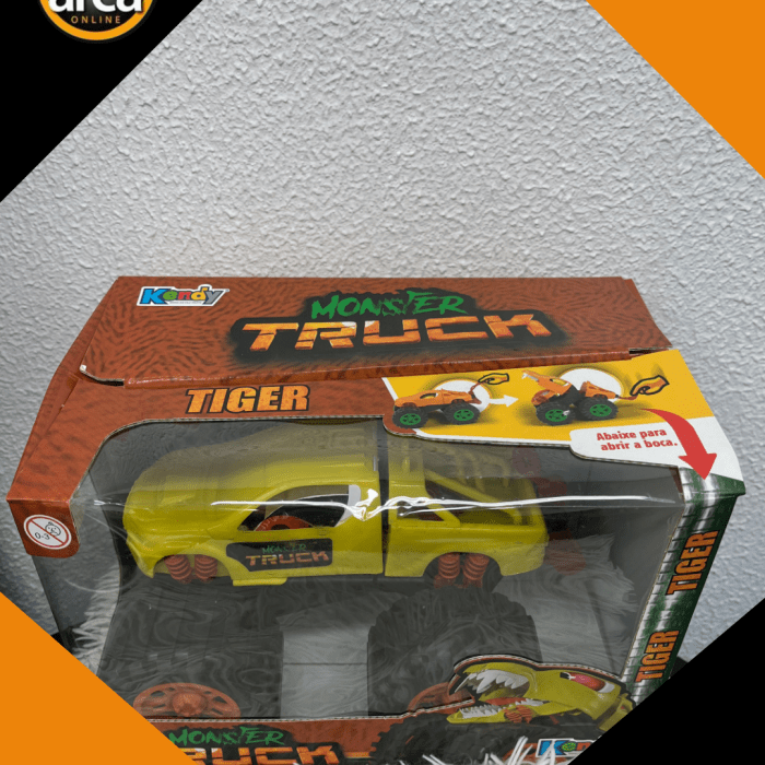 Monster Truck Tiger com Boca Articulada